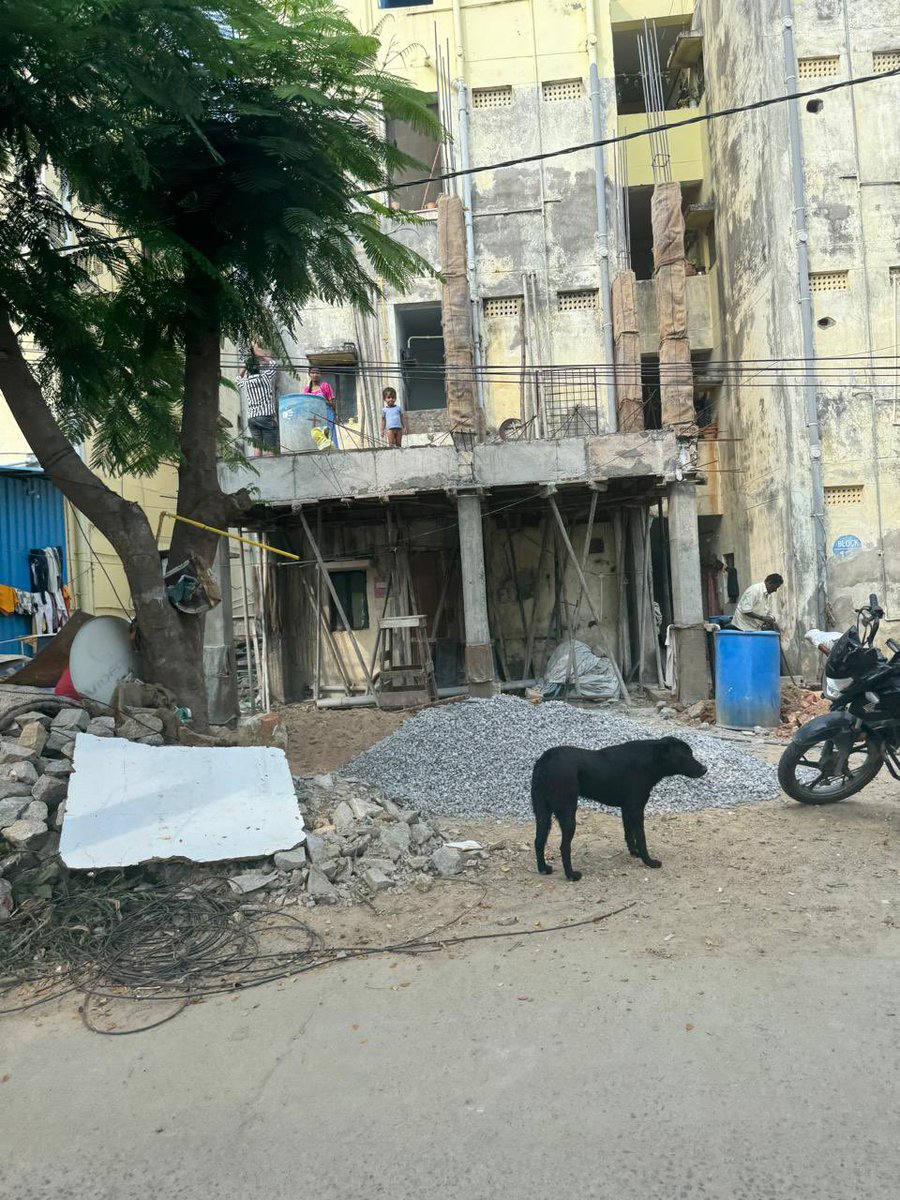NJT1981's tweet photo. Road Encroachment highly in Indiramma colony phase 2, near Balaji Hills, Nizampet... school busy are getting stuck and huge trouble in the morning.. please support to stop encroaching the roads and save taxpayers money..@MC_Nizampet @CommissionrGHMC @Collector_MDL https://t.co/3cfxNqTguE