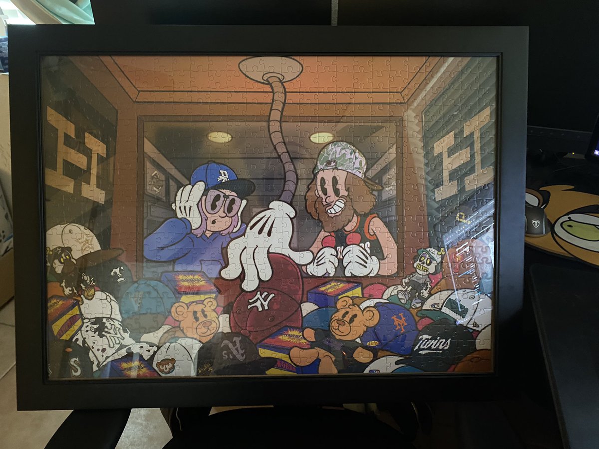 Shoutout to <a href="/HatClub/">HAT CLUB</a> for this beauty right here.  #hatub 2024 puzzle. Frame size 28x20 #newera #fitted