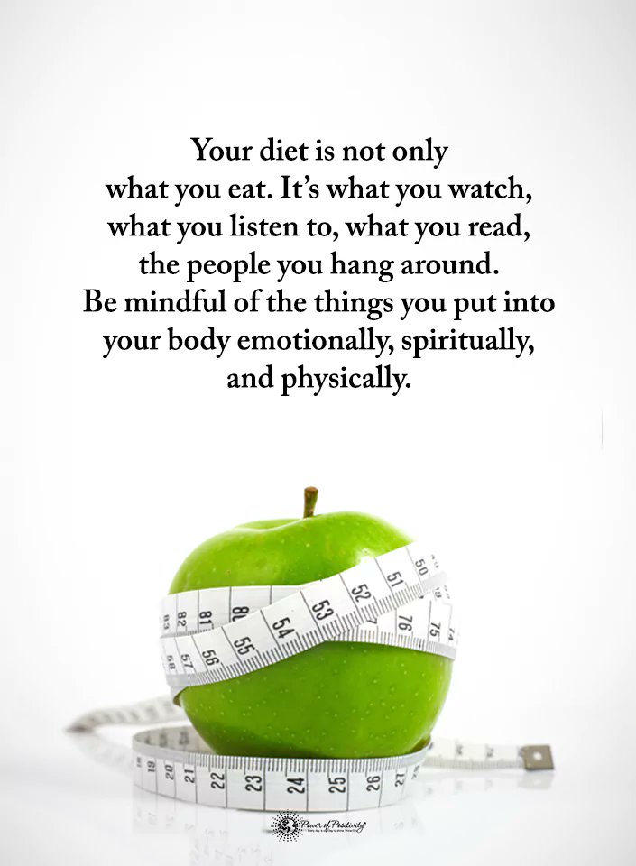 Your diet is not only what you eat. It’s what you watch, what you listen to, what you read, the people you hang around. Be mindful of the things you put into your body emotionally, spiritually, and physically.
Read more: tableforchange.com/10-reasons-for…