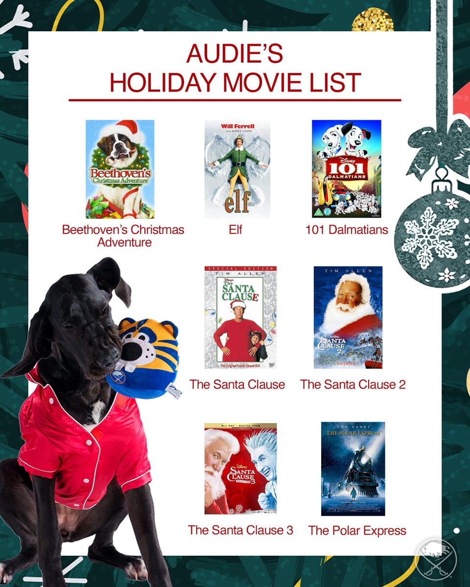 SabresPup's tweet image. Happy holidays! Here are some movies I&apos;ve been watching this holiday season 🎁⛄❄️