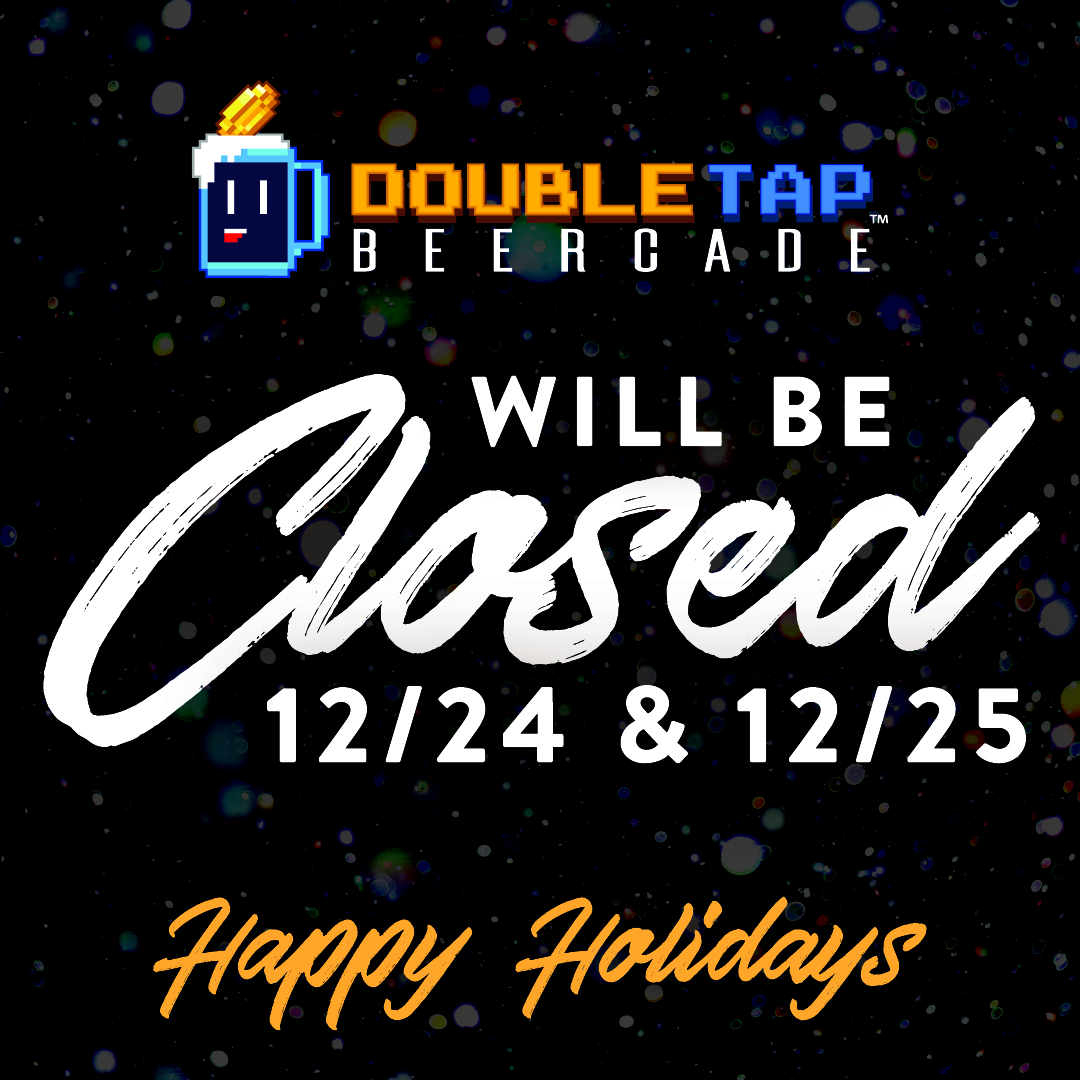 taptapiowacity's tweet photo. 🎉 Happy Holidays! We will be closed on 12/24 &amp; 12/25 so everyone can spend time with family! See you this weekend!✨
•
•
•
#taptap #doubletap #beercade #taptapiowacity #iowacity #iowacityiowa #downtowniowacity #iowacitypedmall https://t.co/3tWW2HDUli