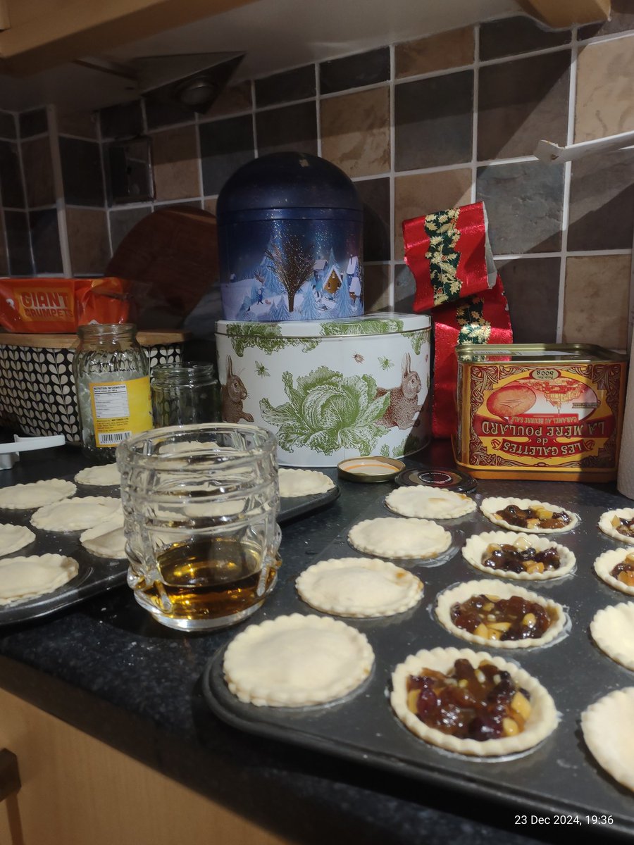 Psychonaut99's tweet photo. Making mince pies, drinking home measures of scotch and listening to @MorneBand. Merry Christmas you filthy animals. https://t.co/DCaLivSQWe
