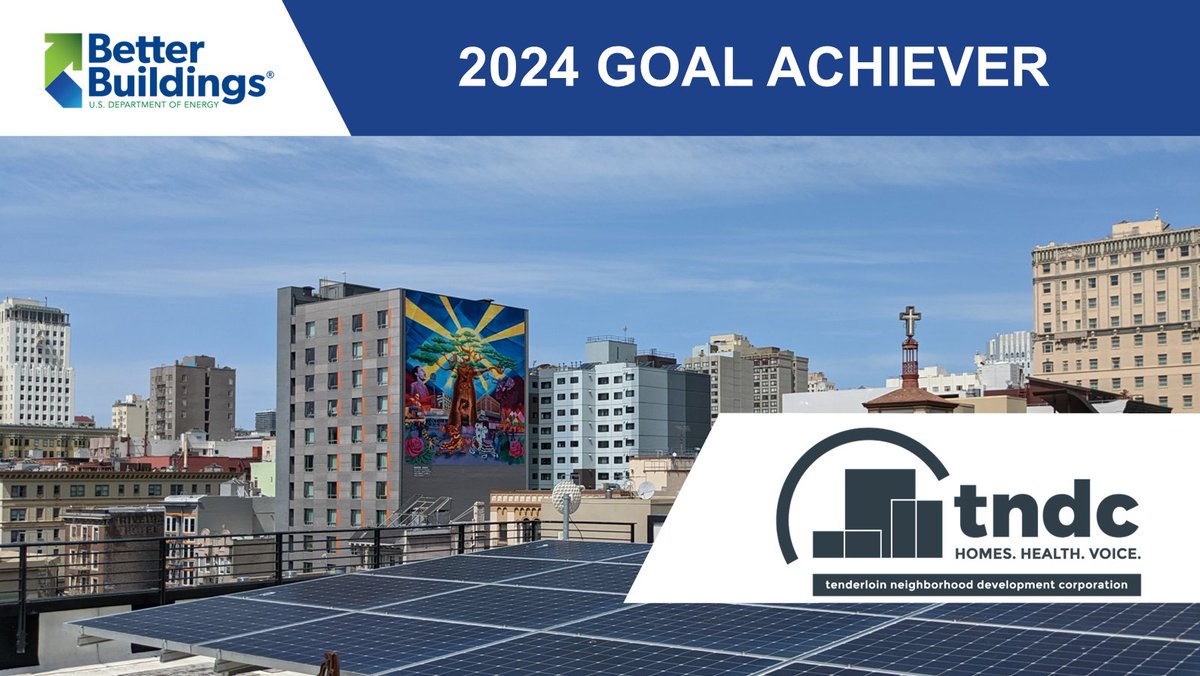 We are proud to be recognized as a 2024 Goal Achiever for our leadership in #sustainability. Through the #BetterBuildingsChallenge, TNDC exceeded the 20% in 10 years reduction in water use goal and achieved 27%  in only 5 years ! 🎉 What is your favorite way to reduce energy use?