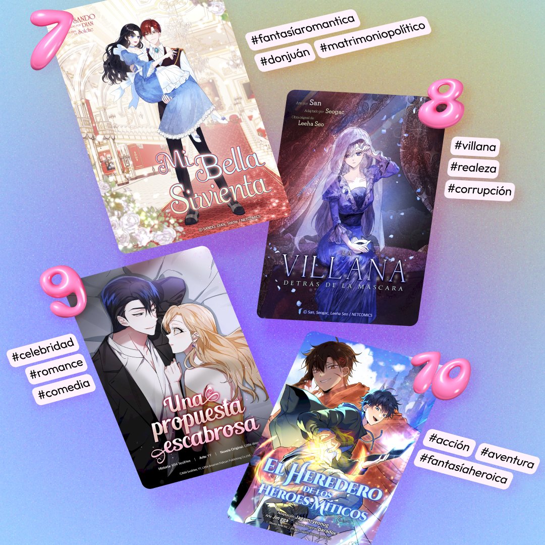 Pentacomix_'s tweet photo. 🥳 Top 2024 de webtoons de Pentacomix.
¿Tus webtoons favoritos llegaron a la lista?
Si no, ¡deja un comentario a continuación!
¿Cuáles fueron tus webtoons favoritos? 🤩
#Pentacomix #Trulite #webtoons #NewYearsResolution2025 https://t.co/WpUb2UoFTQ