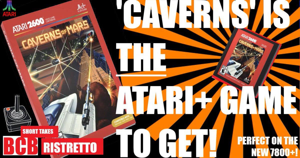 ballistikcoffee's tweet photo. TODAY @ 4p CST! It's the premiere episode of #Ristretto, #BCB's #ShortTakes of @atari products &amp; #games in under 10 minutes! This time, I take a look @ #CavernsofMars for the #Atari2600Plus &amp; #7800Plus! Why this is THE #AtariPlus #game to get! Click: https://t.co/hoBRhFgaGz https://t.co/GM1Rm98elb