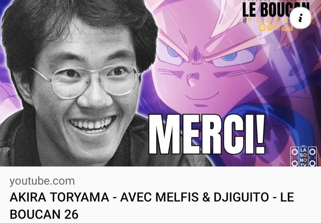 Djigui's tweet photo. invité au PODCAST" le Boucan" pour une émission @lasonotv
SPÉCIAL DRAGONBALL 
avec @MelfisWD 🐉
https://t.co/4AuaKQvnsp https://t.co/5hEn705LoY