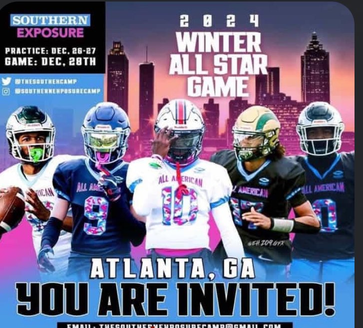 terrybevers16's tweet photo. Make sure to come see me in my All-American game @ Central Gwinnett High School on Dec 28th @TheSouthExCamp 🚨‼️ https://t.co/MhQ0LsSkNV