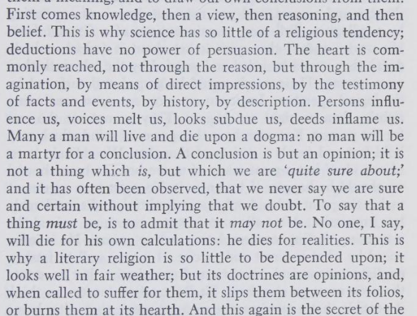 John Henry Newman, 'An Essay in Aid of a Grammar of Assent':