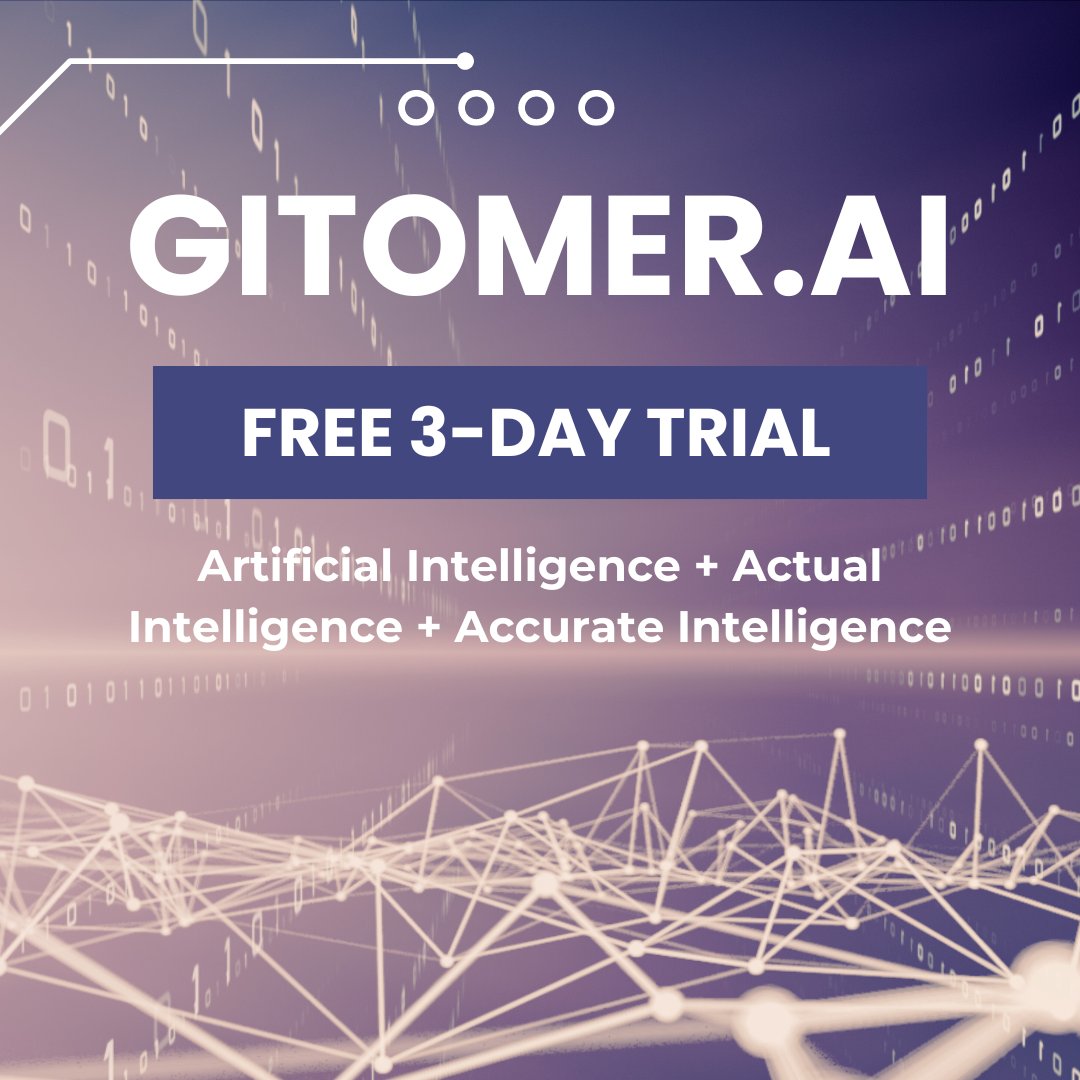 gitomer's tweet image. 17 books, 16 ebooks, all my courses, tests and assessments, 1200 videos, 1000’s columns/blog posts, that will give you an instant answer anytime of the day or night.
My AI is way smarter than I am. Limited time free 3-day trial here: gitomer.ai/7a0s4d?friend=… #ai