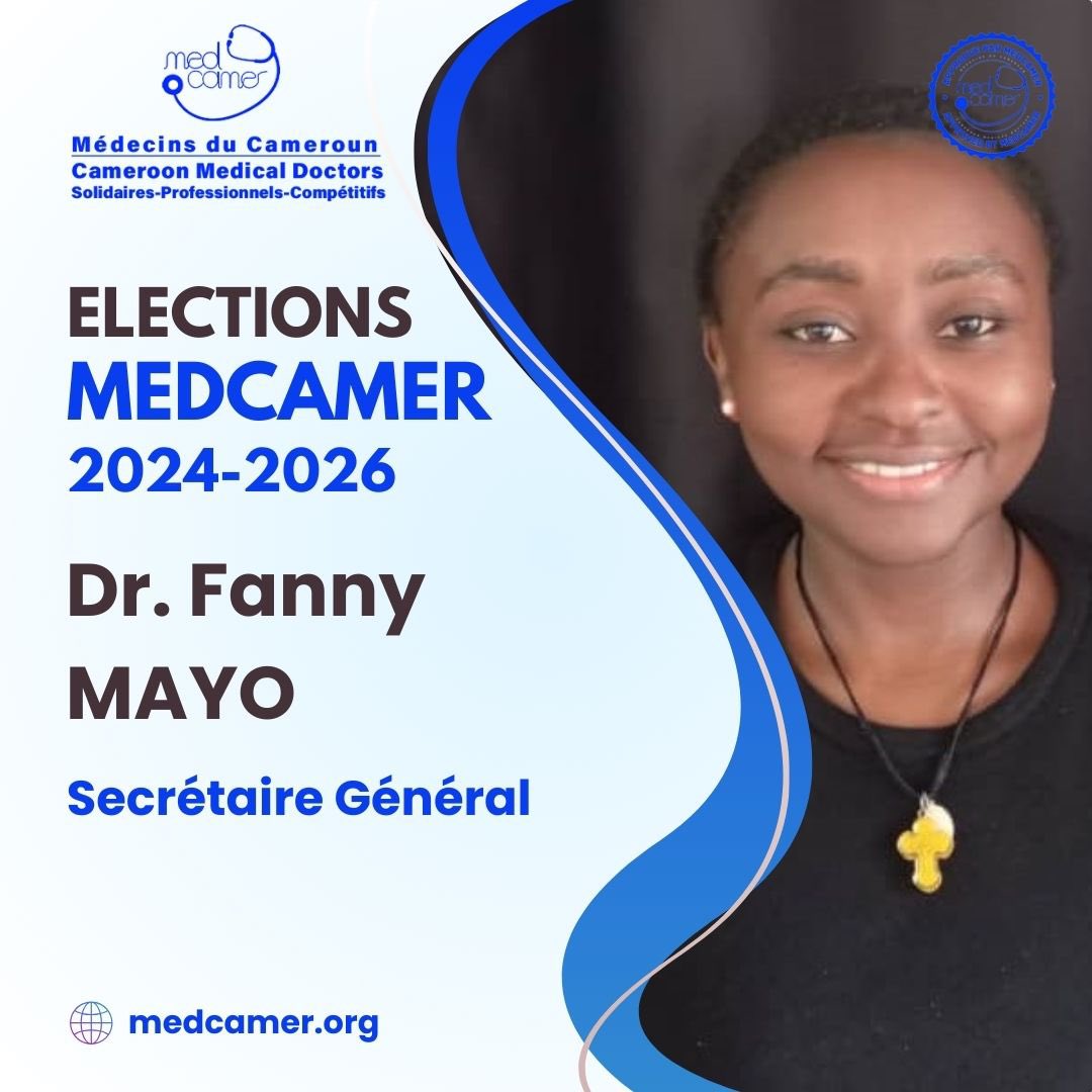 Dr. Fanny Mayo se présente pour renforcer la coordination des actions et la gestion quotidienne de Medcamer.

📅 Élections Medcamer : 27 décembre 2024
🔗 Soyez acteur de la bonne gestion de Medcamer !
#MedcamerElections #GestionEfficient #Coordination