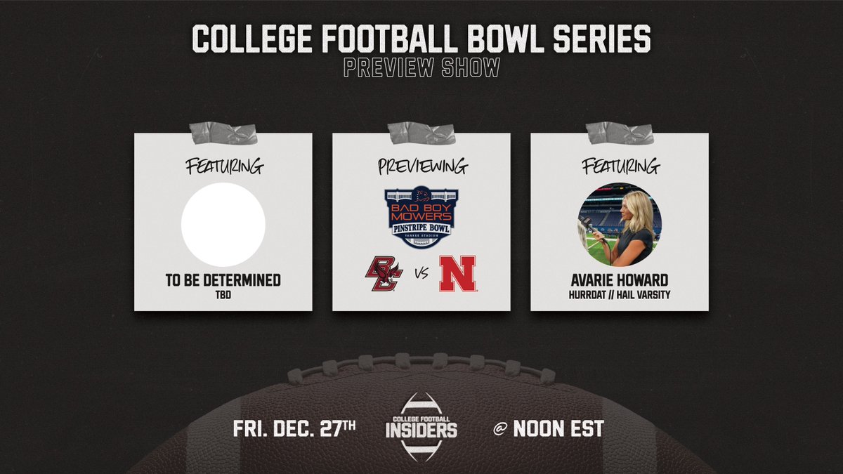 Theinsiders's tweet image. If you or anyone you know that is a Boston College beat writer or reporter that could hop on for a 10-15 segment to preview the Pinstripe Bowl to discuss opt-outs, injuries, and transfer portal players, please contact us via DM!

@BCFootball #BostonCollege #PinStripeBowl