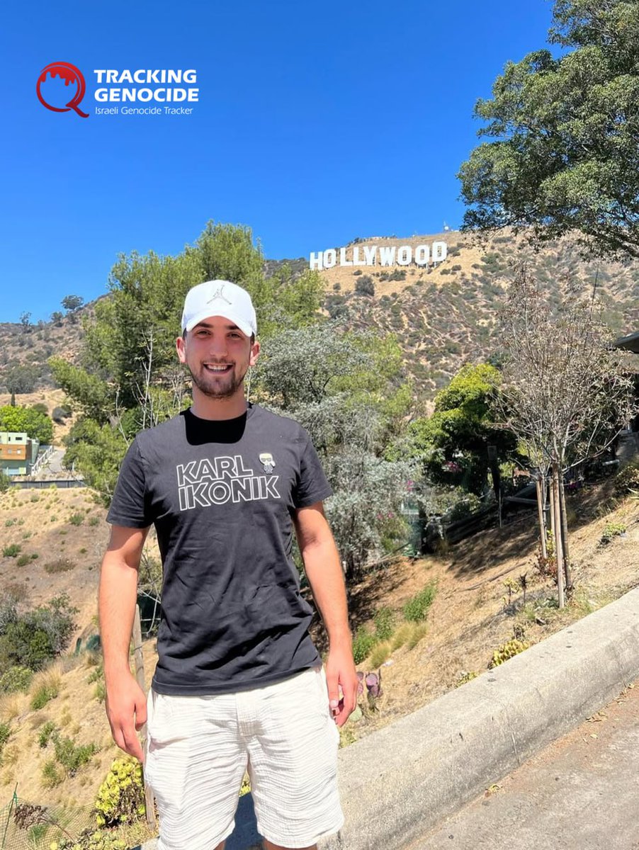 trackingisrael's tweet photo. Israeli American reservist Elie Zivan, from the Sayeret Givati Battalion, participated in the Gaza genocide and has now returned to the U.S. for a family vacation. https://t.co/lv6ti50Sw6