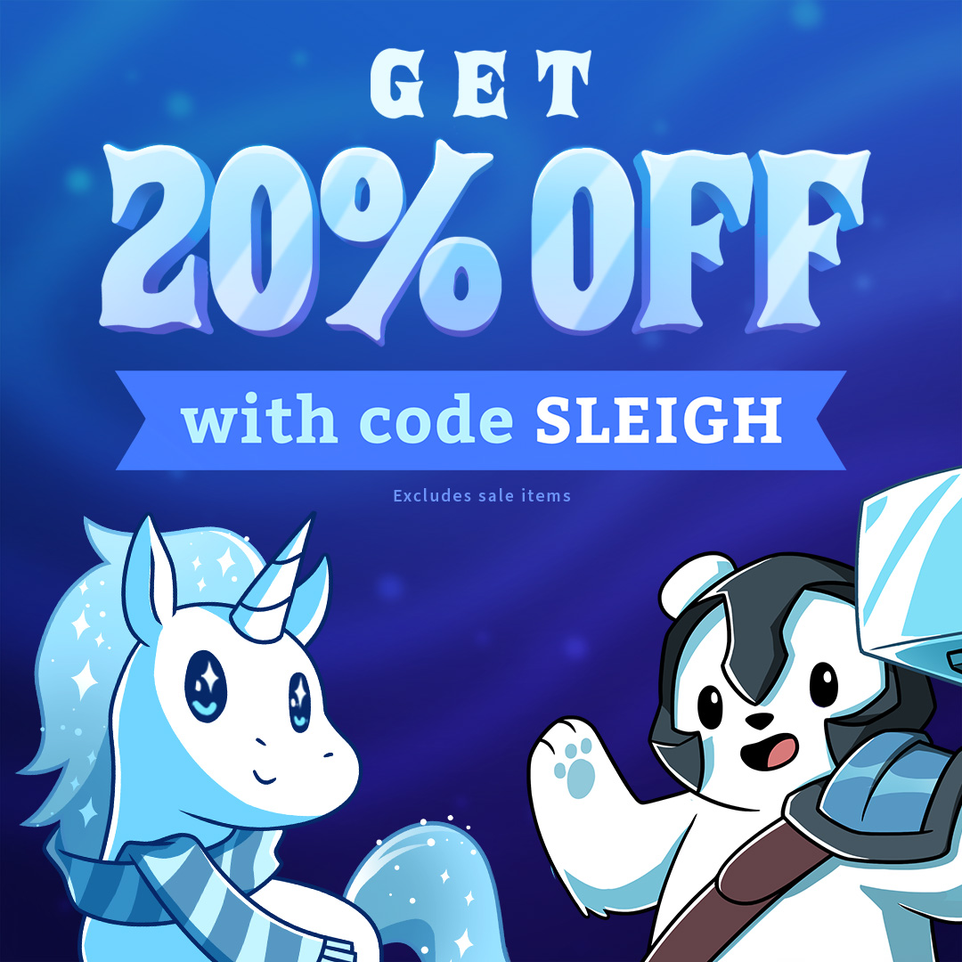 Treat yourself with 20% off sitewide when you use code "SLEIGH" at checkout 🎁 *excludes sale items*

loom.ly/Rkwt0P4
____________________
#UnstableGames #coupon #boardgames #bgg #tabletopgames #gamenight