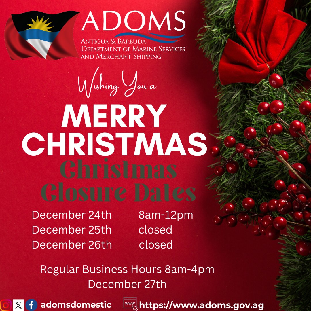 Christmas Business hours notice

#merrychristmas 
#besafe 
#seasafety