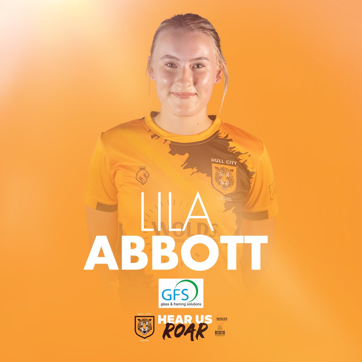 HullCityLFC's tweet photo. #HCLAdvent 2️⃣3️⃣

Lila has weaved her way into the first team starting XI on numerous occasions this season! Lila has thrived with this opportunity and is developing into a true tigress 🐯 

🤝 GFS Glass &amp; Framing Solution

#HearUsRoar https://t.co/ZfXp91Nqoa