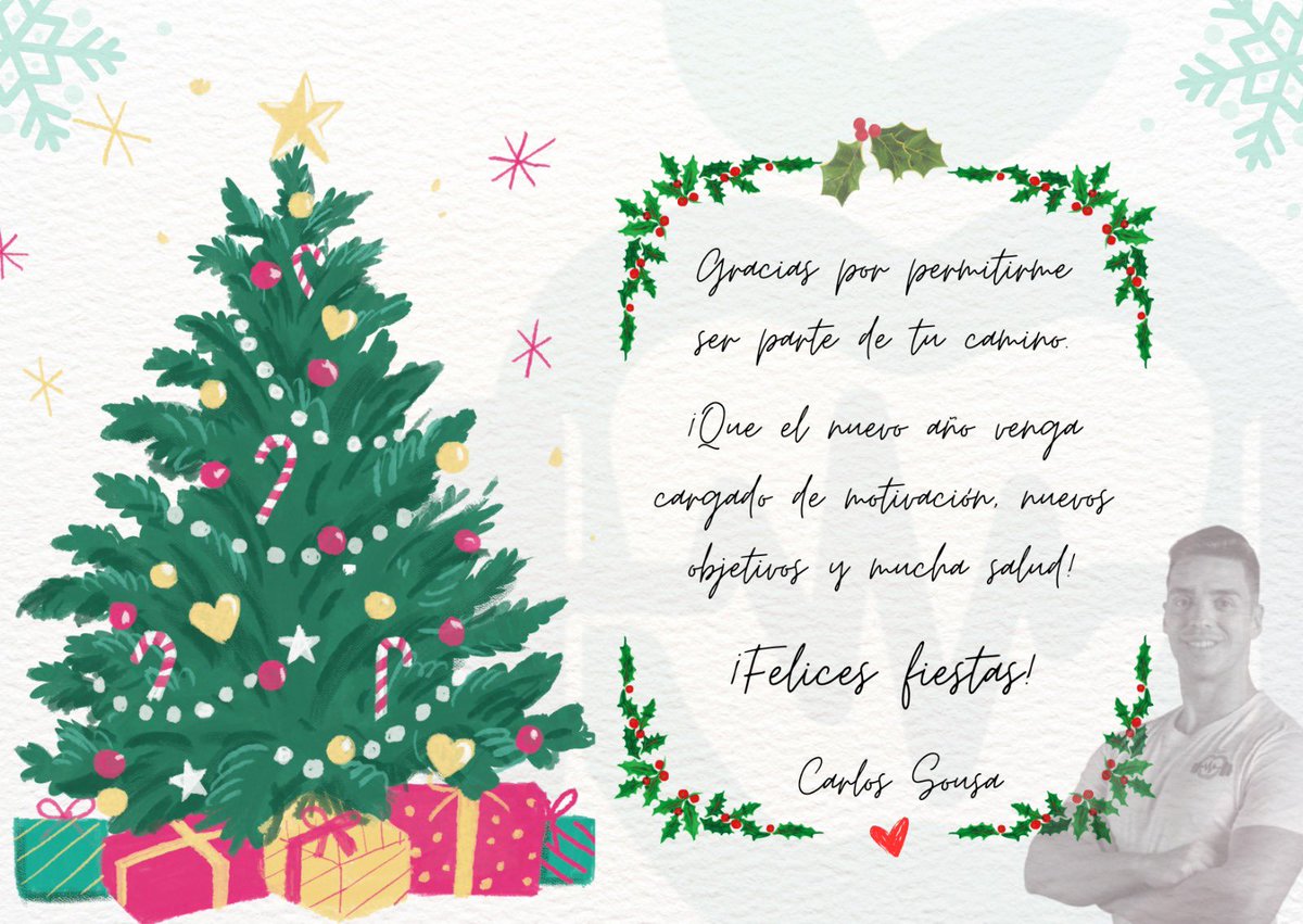 🎄🎅🏼 ¡𝐅𝐞𝐥𝐢𝐜𝐞𝐬 𝐟𝐢𝐞𝐬𝐭𝐚𝐬 𝐲 𝐩𝐫𝐨́𝐬𝐩𝐞𝐫𝐨 𝐀𝐧̃𝐨 𝐍𝐮𝐞𝐯𝐨 𝐚 𝐭𝐨𝐝𝐨𝐬!

🎉 Disfrutad de la compañía, los buenos momentos y los sabores de estas fechas. Y lo más importante para estos días: 

🔋 ¡Que las risas y la buena compañía pesen más que la báscula!