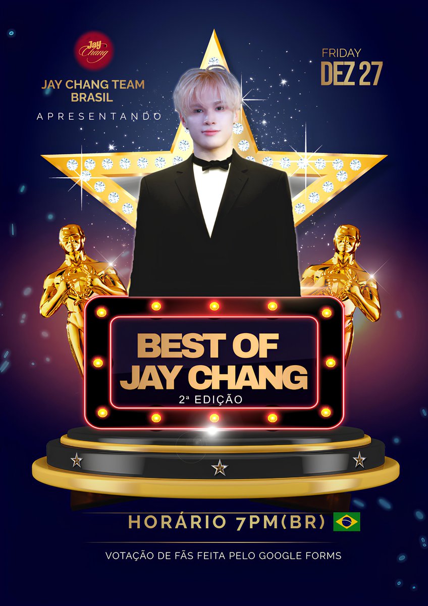 JayChangTeam's tweet photo. 📢 | O BEST OF JAY ESTÁ DE VOLTA!!
Como forma de interação, anunciamos a nossa 2ª edição anual do evento🏆

🗓️ Data da votação: 23/04 até 27/12 
🎉 Resultado será postado na fanbase no dia 27/12

COMO FUNCIONARÁ:
Para participar basta escolher as opções da categorias que selecionamos nos posts abaixo e votando através do link abaixo.

📲 Vote agora e participe! 🔗 https://t.co/nFsfKbBYti

#BestOfJay2 #JAYCHANG #제이창 #ONEPACT #BDU