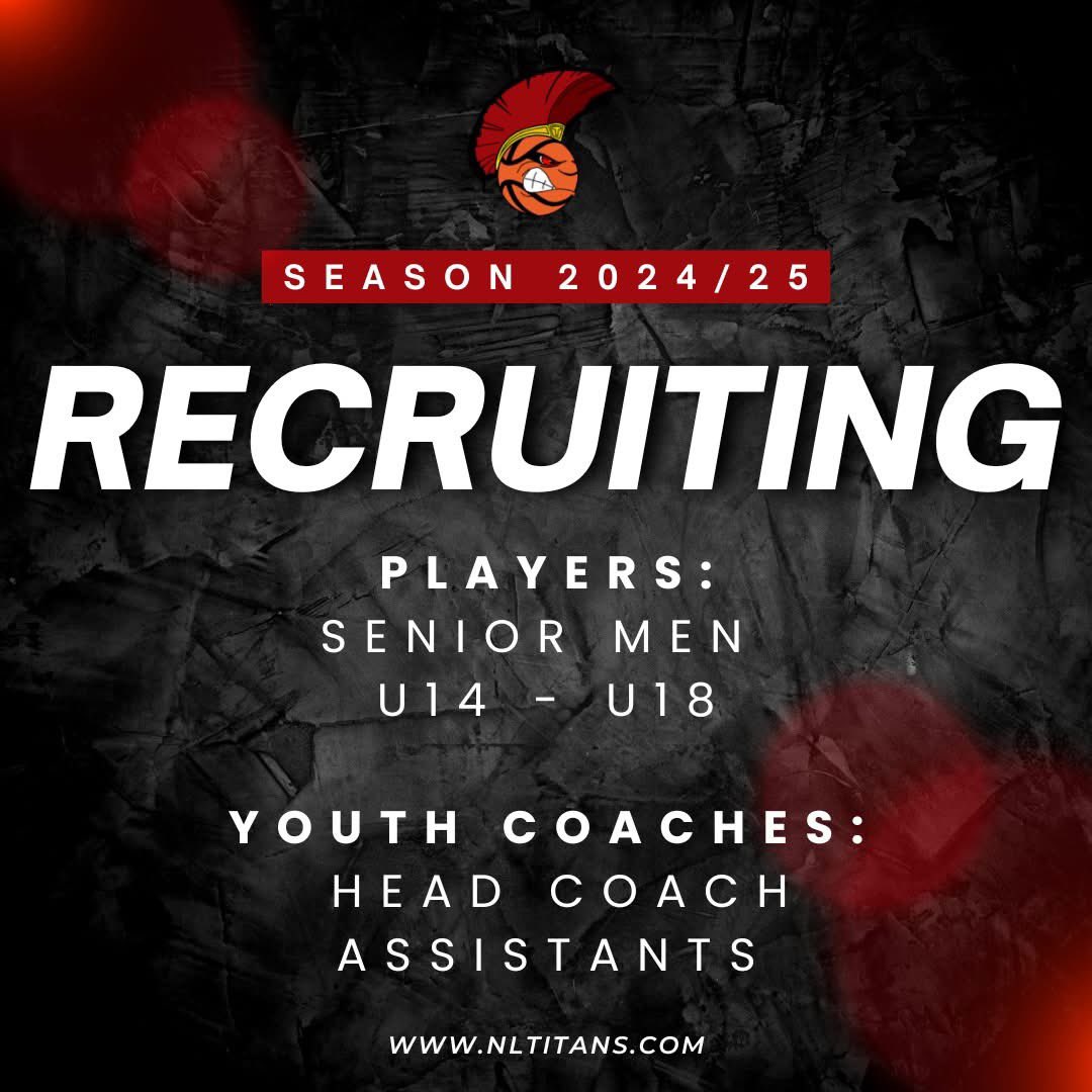 North Lanarkshire Titans (@nltitans) on Twitter photo RECRUITING - JOIN THE CLUB 📣
We’re recruiting players and coaches to strengthen our teams for the second half of the 2024/25 season.
FOR MORE INFO
📧 Email: info@nltitans.com
📱 Message us on social media for more details. RECRUITING - JOIN THE CLUB 📣
We’re recruiting players and coaches to strengthen our teams for the second half of the 2024/25 season.
FOR MORE INFO
📧 Email: info@nltitans.com
📱 Message us on social media for more details.