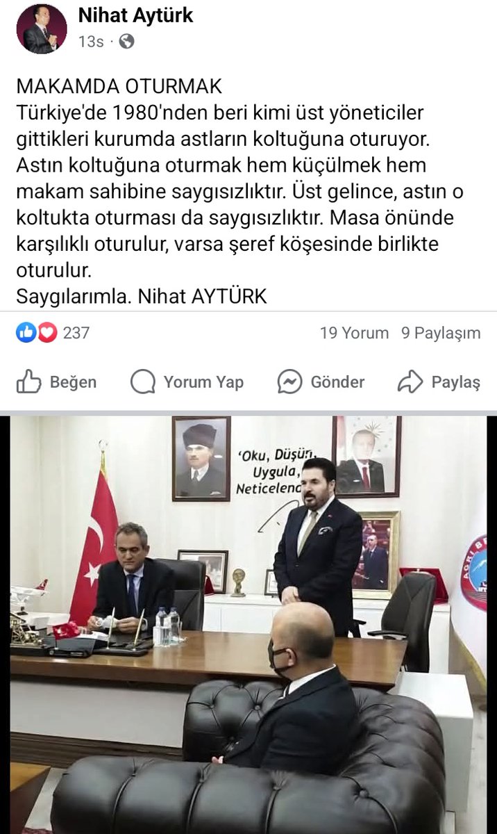 Şuraya bir görgüsüz bırakalım ulan <a href="/prof_mahmutozer/">Mahmut Özer</a> bu kadar mı bilgisiz görgüsüz yetiştin sn <a href="/RTErdogan/">Recep Tayyip Erdoğan</a> böyle adamlar çok oy kaybettirdi bütün bakanları tekrar değiştirmek lazım bu çapı belli adamlarından da hayır gelmez