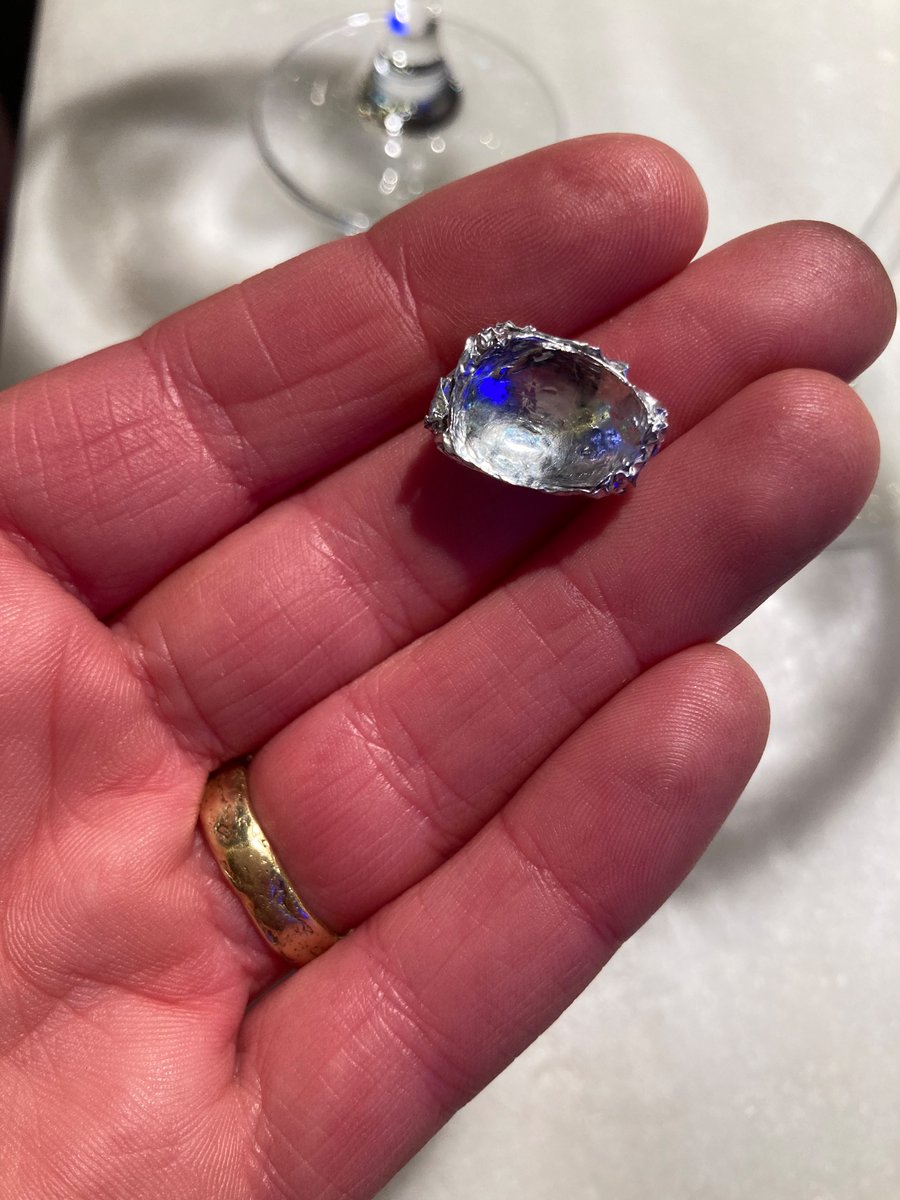 Look at this piece of crumpled up tinfoil I’ve had in my coat pocket the last month!