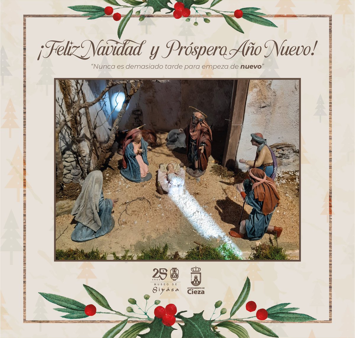 Le desean los trabajadores del Museo de Siyāsa. #museodesiyasa #cieza #Navidad2024