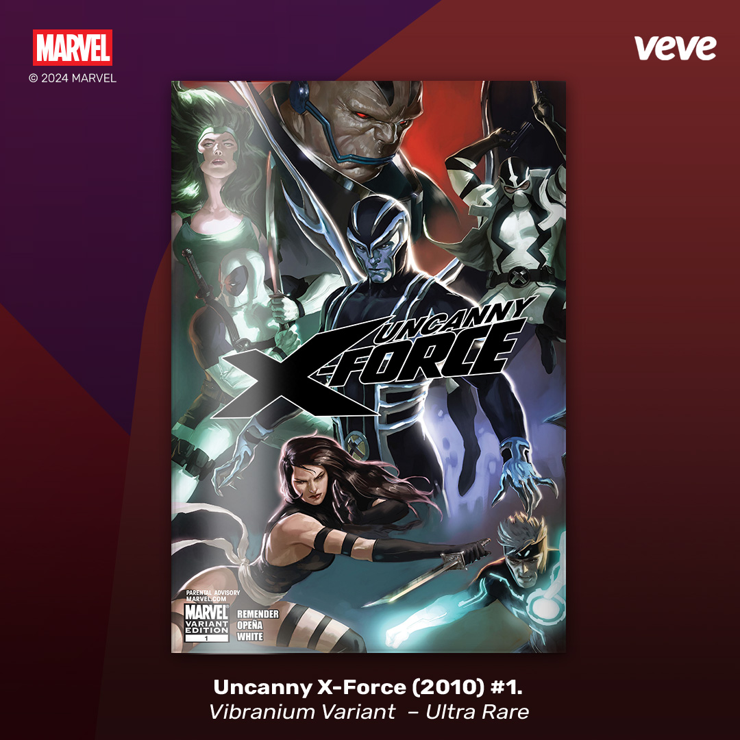 VeVe | Digital Collectibles (@veve_official) on Twitter photo TAKE A CLOSER LOOK at the Vibranium Variant - Ultra Rare!
A secret society has resurrected En Sabah Nur, putting into motion events that will turn this age of heroes into an Age of Apocalypse!
<a href="/Marvel/">Marvel Entertainment</a>’s Uncanny X-Force (2010) #1 drops Tues, 24 Dec at 8AM PT. TAKE A CLOSER LOOK at the Vibranium Variant - Ultra Rare!
A secret society has resurrected En Sabah Nur, putting into motion events that will turn this age of heroes into an Age of Apocalypse!
<a href="/Marvel/">Marvel Entertainment</a>’s Uncanny X-Force (2010) #1 drops Tues, 24 Dec at 8AM PT.
