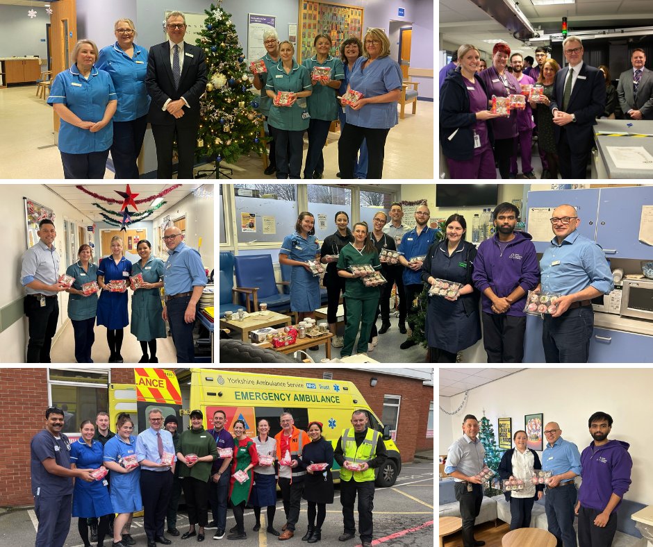 What a fantastic treat for our staff here at Trust. <a href="/GreggsOfficial/">Greggs</a> and <a href="/LDShospcharity/">Leeds Hospitals Charity</a> have been spreading some festive cheer and kindly donated cakes to our staff across the Trust, as a thank you to staff for all their hard work.
 
Thank you to <a href="/GreggsOfficial/">Greggs</a> and