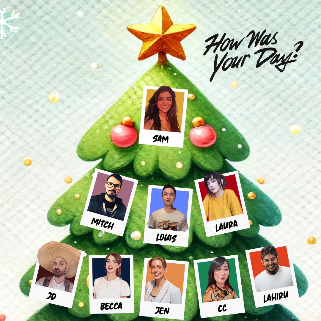madcarnigames's tweet image. 🎄 #Devmas Day 12: Team Snap ✨

Thanks to the amazing team working on HWYD with me! From art, dev, animations, writing support, music and social, they&apos;re wildly talented and generous in helping bring my vision to life.

#Devmas2024 #gamedevteam #indiedev #TimeLoop…