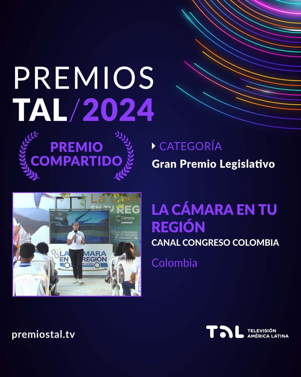 #PremiosTAL2024 | #ALCAP Felicitamos de manera especial a <a href="/tvsenado/">TV Senado</a> Brasil y al Canal del Congreso Colombia <a href="/CCongresoCol/">Canal Congreso Colombia</a>, ganadores del Gran Premio Parlamentario 🏆

Sigamos trabajando por una #TVPública #TVParlamentaria con contenidos de calidad.
