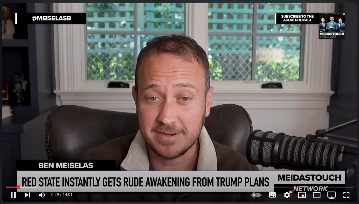 THEIALX's tweet image. Red State INSTANTLY Gets RUDE AWAKENING from Trump Plans

MeidasTouch
Host #BenMeiselas reports on President Biden’s final acts in office while Trump stumbles around during a bizarre appearance in Phoenix.

youtu.be/Idrrwu1fzao/