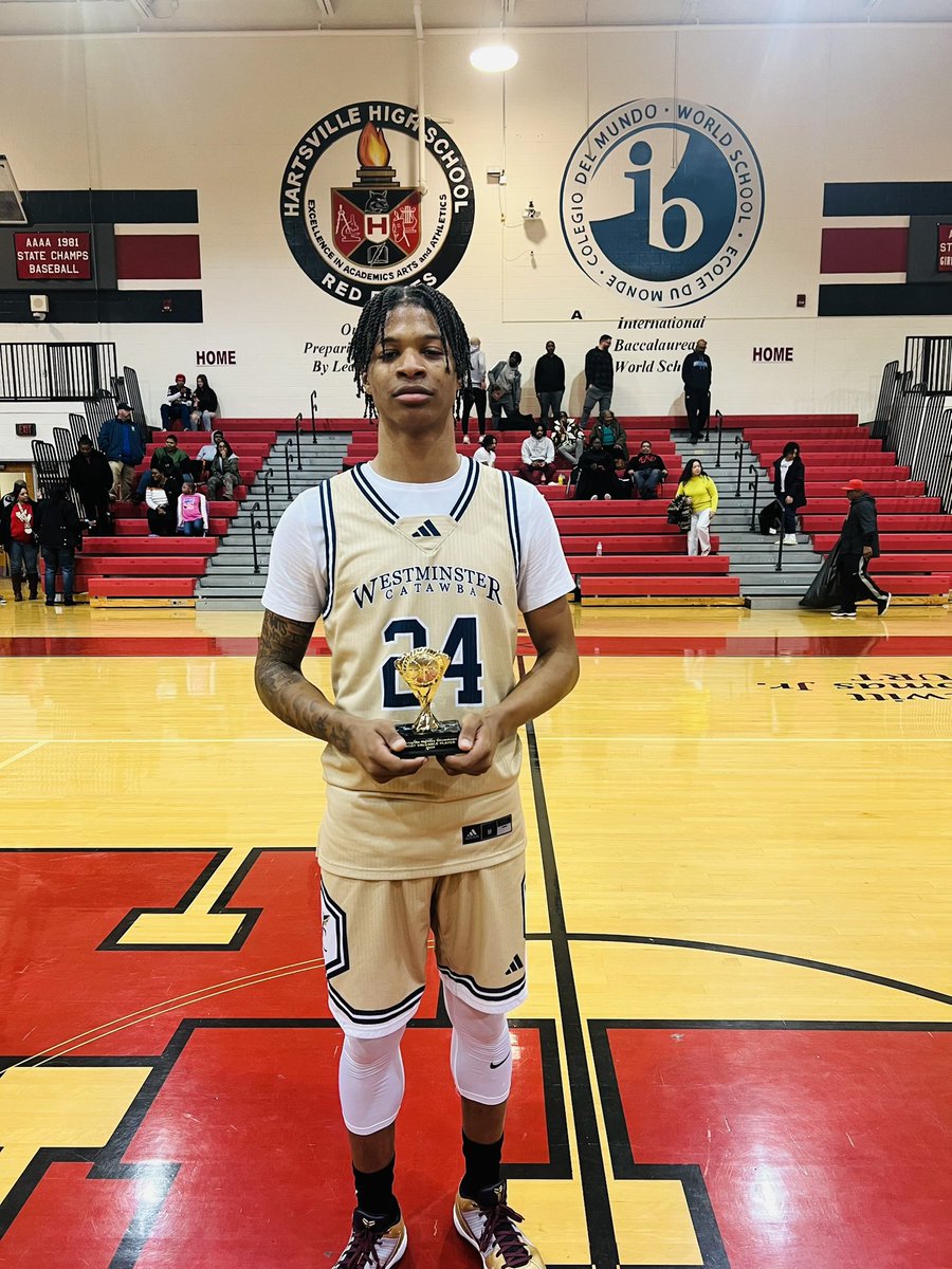 Westminster Catawba Men’s Basketball (@wccshoops) on Twitter photo <a href="/WCCSHoops/">Westminster Catawba Men’s Basketball</a> defeats McBee 67-51 to win the Hartsville Holiday Tournament
<a href="/BRedmonn11/">Brycen Redmon</a> MVP 28pts | 5 Reb | 3 Ast
<a href="/NextUpKaleb/">Kaleb Santos</a> 13pts | 3 Reb | 2 Stl | 2 Blk
<a href="/littlejohn_mj/">MJ Littlejohn</a> 6pts | 10 Reb
<a href="/dorian3reeves/">Dorian Reeves</a> 6pts | 8 Reb | 1 Ast <a href="/WCCSHoops/">Westminster Catawba Men’s Basketball</a> defeats McBee 67-51 to win the Hartsville Holiday Tournament
<a href="/BRedmonn11/">Brycen Redmon</a> MVP 28pts | 5 Reb | 3 Ast
<a href="/NextUpKaleb/">Kaleb Santos</a> 13pts | 3 Reb | 2 Stl | 2 Blk
<a href="/littlejohn_mj/">MJ Littlejohn</a> 6pts | 10 Reb
<a href="/dorian3reeves/">Dorian Reeves</a> 6pts | 8 Reb | 1 Ast