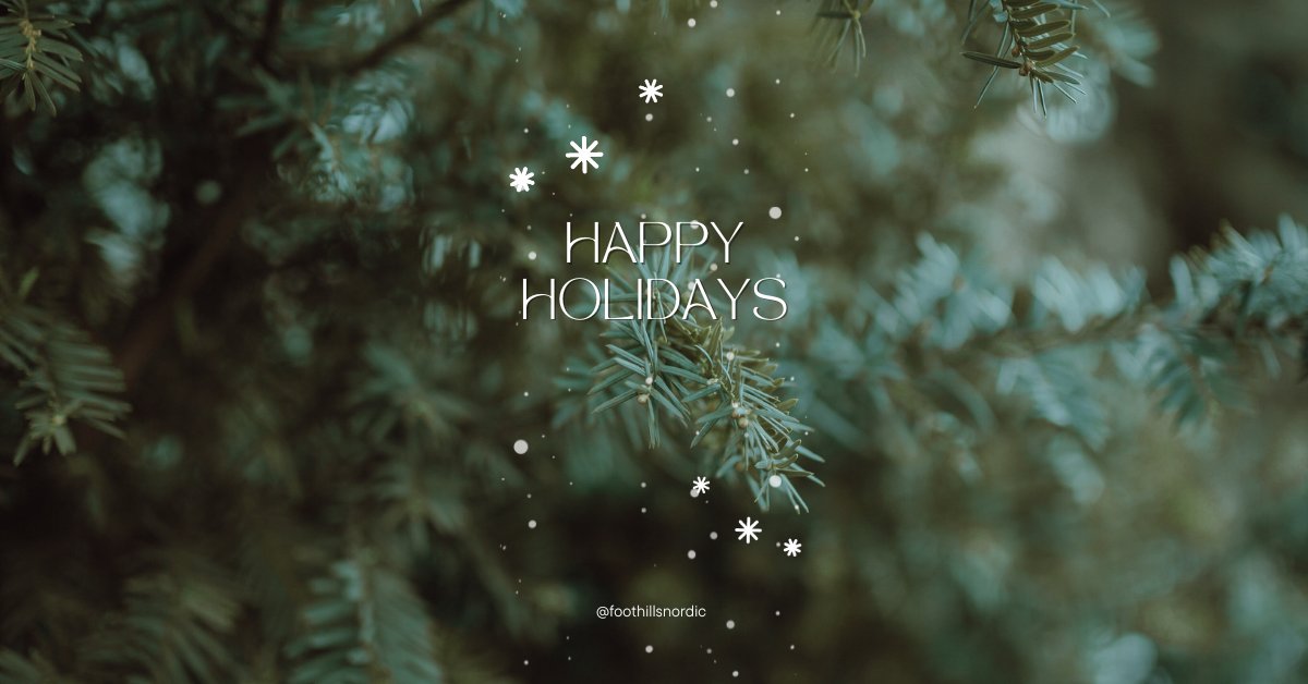 Happy Holidays!
#happyholidays #foothillsnordic
