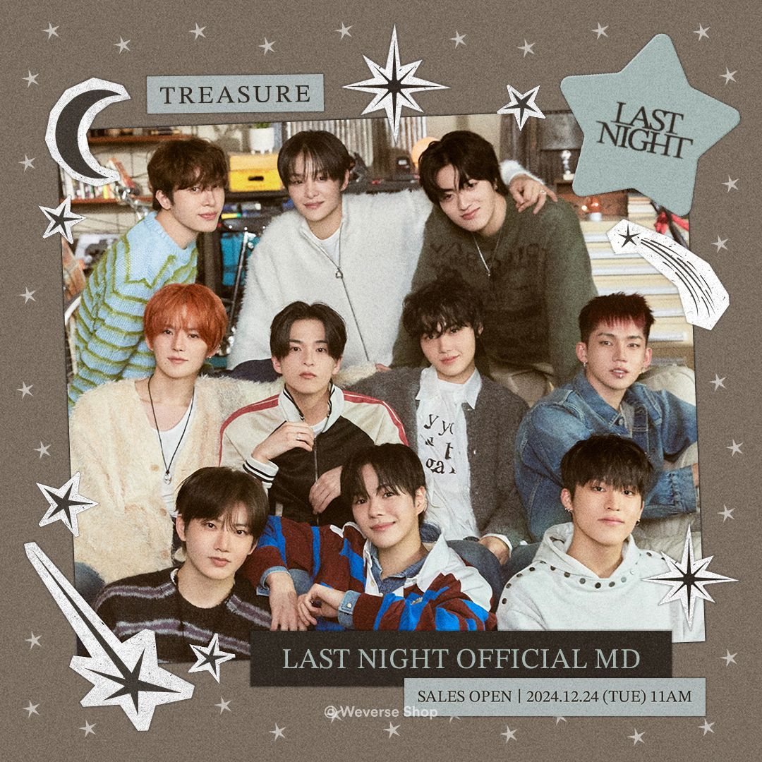weverseshop's tweet photo. #TREASURE (@ygtreasuremaker) LAST NIGHT ๊ณต์ ์ํ ์์ฝ ํ๋งค ์๋ด
#ํธ๋ ์ ์ 'LAST NIGHT'์ ๋ ์ค๋ ๊ธฐ์ตํ๋๋กโจ ๊ณต์ ์ํ์ ๊ตฌ๋งคํ์๊ณ , #์๋ฒ์ค์ต ์์ ์ค๋นํ ์ด๋ฒคํธ ํํ๋ ๋ง๋๋ณด์ธ์!
๐#WeveseShop SPECIAL GIFT EVENT
- 3๋ง์ (USD 24.59, JPY 3,750, CNY 173.40) ์ด์ ๊ตฌ๋งค ์, ๋ฏธ๊ณต๊ฐ ์
ํผ ํฌํ ์นด๋ 10์ข
์ค ๋๋ค 1์ข
์ ๊ณต
๐๏ธ ์์ฝ ํ๋งค ๊ธฐ๊ฐ : 12์ 24์ผ(ํ) 11 AM ~ ์ฌ๊ณ ์์ง ์ (KST)
๐ Weverse Shop : https://t.co/D8e9RdEuvp