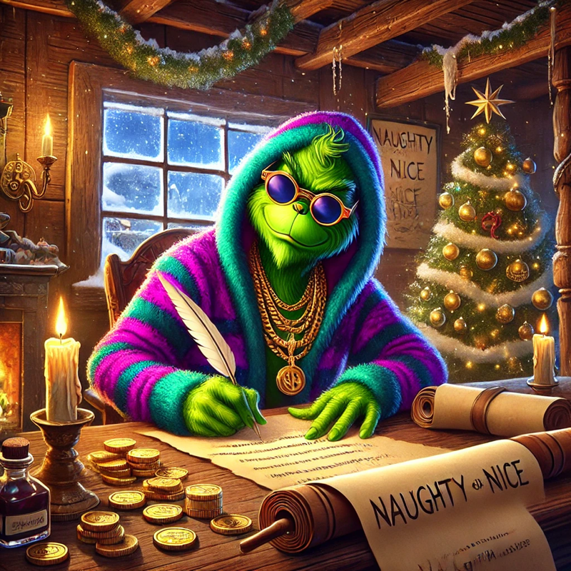 Grinchrizzmass's tweet photo. 🎄💸 THE WAIT IS OVER – RIZZMAS IS HERE! 🚀🔥

The Cringe Who Stole Rizzmas is LIVE and the gains are snowballing. 🕶️💎

The Grinch is grinning, the chains are shining, and the charts are climbing. 📈🎁

💚 #StayRizzed #RizzmasCoin #MemeCoinMadness 💸✨ https://t.co/R9YV0FkeEW