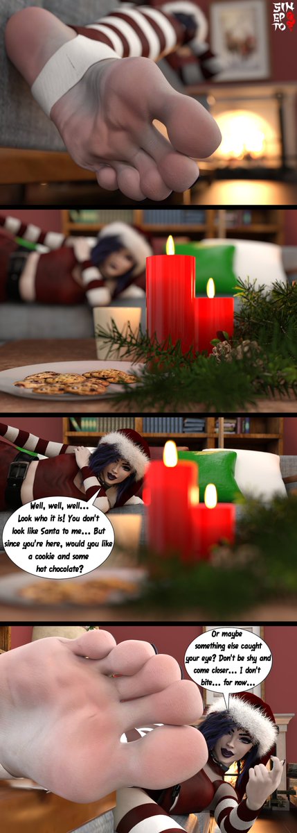 Raven's awaiting Santa

So, were you naughty or nice?
Happy Christmas Eve!

#footfetish #christmas #feet