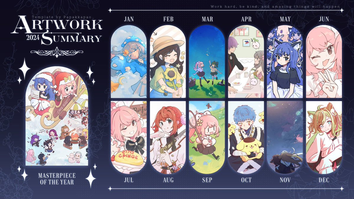 i did some art this year :D #Artsummary2024