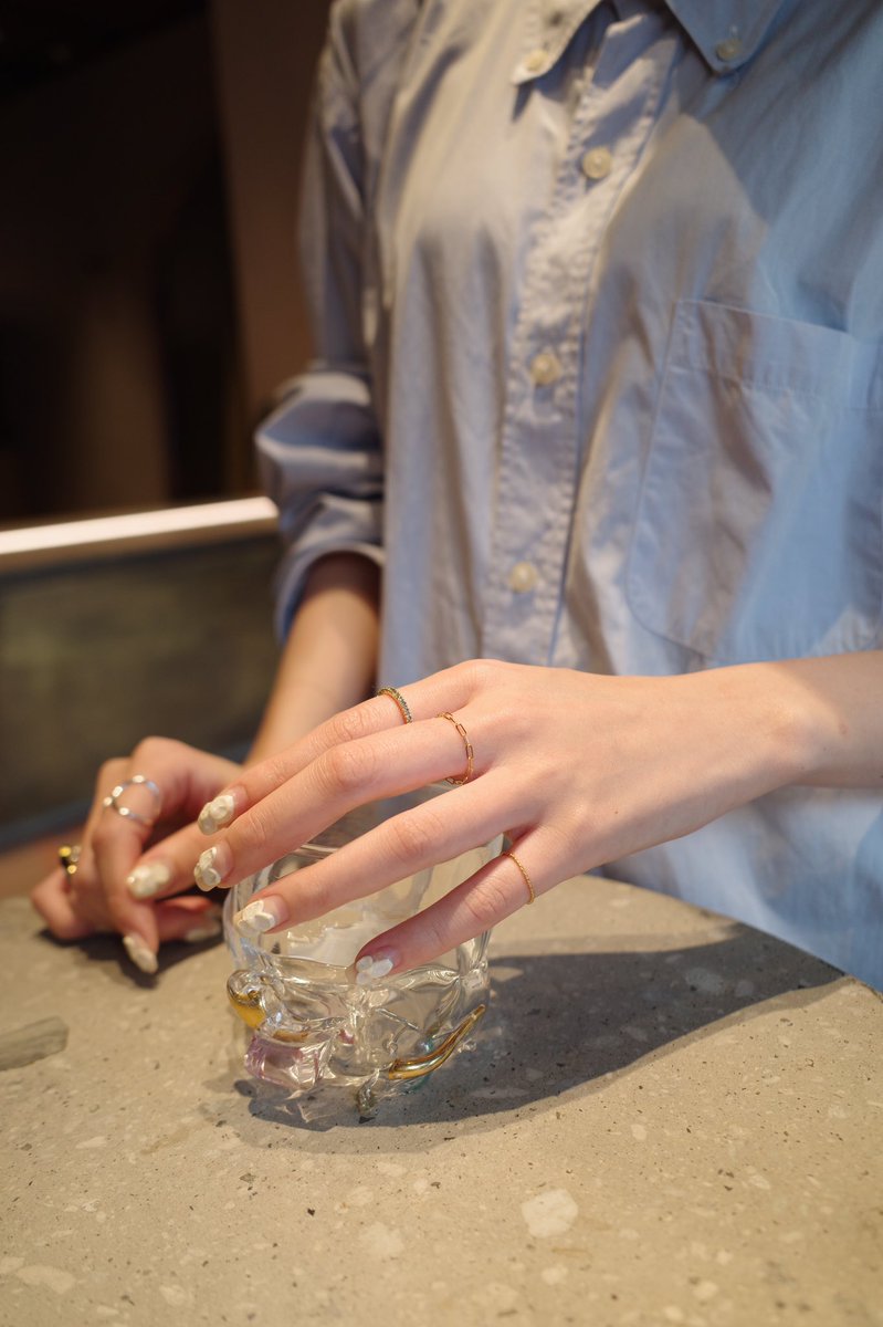 NEW Stock Information☽⸝⋆ 〔basic〕K18ツイストスキニーリング (1