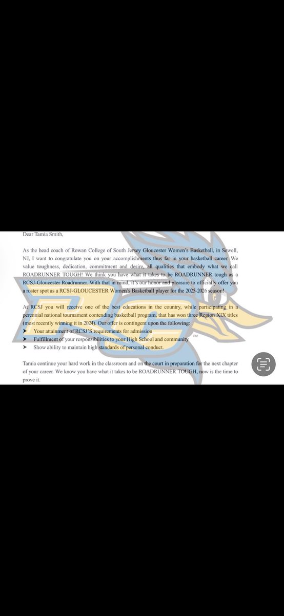 After having a great conversation with Coach Cooper I am extremely blessed to receive my first D3 offer from RCSJ. <a href="/Glassboro_AD/">Glassboro Athletics</a> <a href="/beamer1976/">Monte Willis</a>