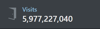 just wanted to say cause ive gotten so many messages about it lol #RobloxDoors hasn't technically hit 6B visits! it rounds up on the mobile app for some reason. the real number can be found here: 

rolimons.com/game/6516141723

still want to thank you all so much for playing!! i