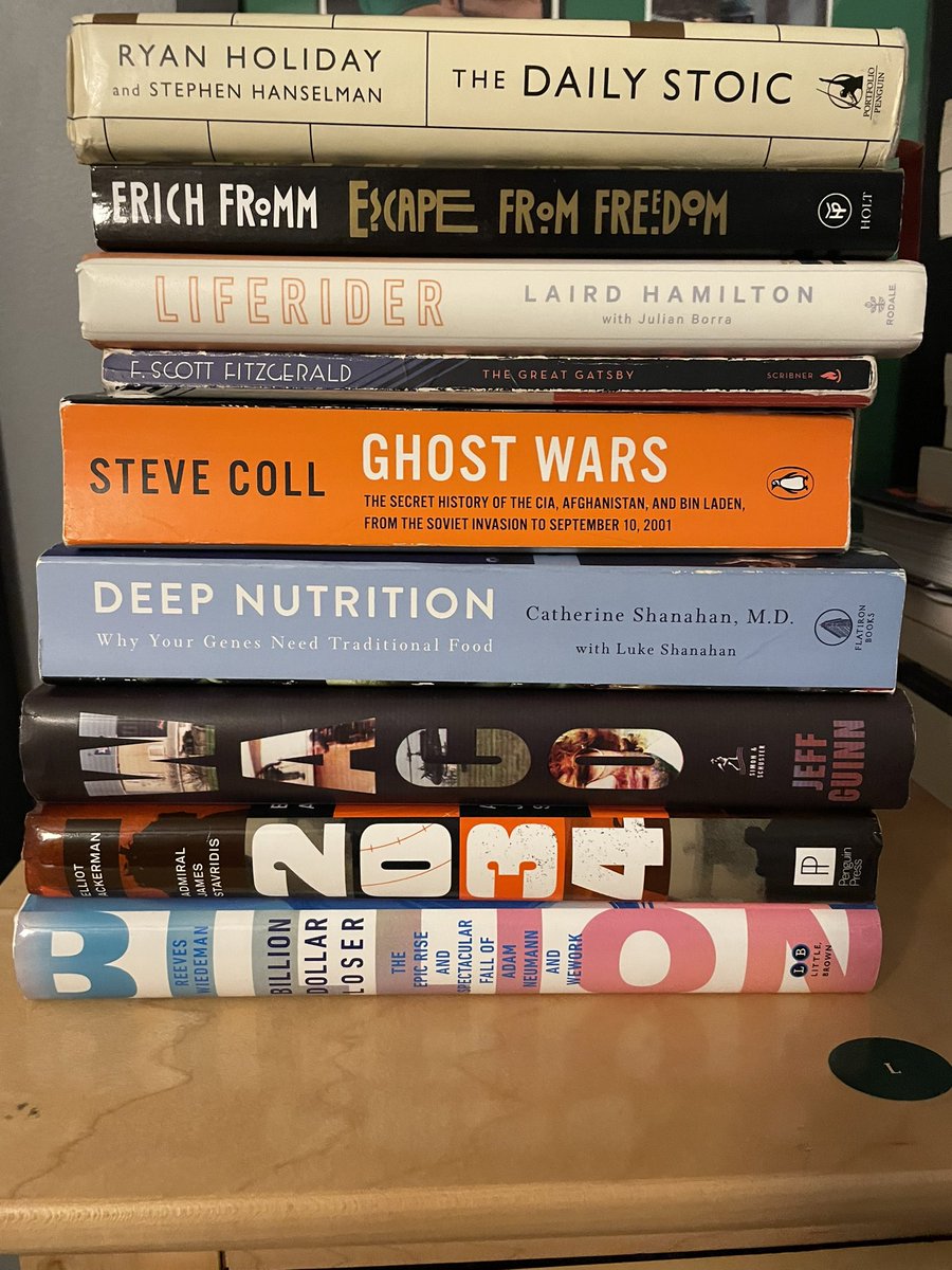 johnnygransmith's tweet photo. 21 books this year (River of Doubt by Candice Millard not pictured) https://t.co/Hk7YWdxDJ1