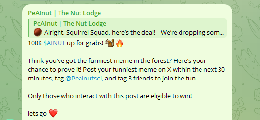 Peainutsol's tweet photo. 🌰 BEHOLD, THE HOLY NUT!

This isn’t just a snack—it’s $AINUT! Ready to pump your bags, crack your snacks, and burn your undies off!

PeAInut is going full degen mode. 

Don’t get left nut-less! https://t.co/tSbouQsLb0