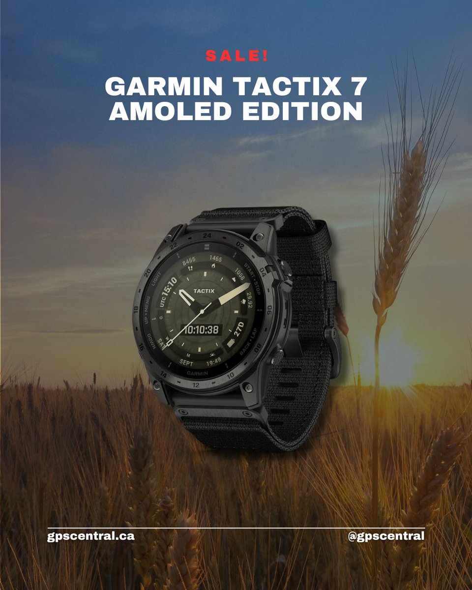 Tough meets tech! 💪 

The Garmin Tactix 7 AMOLED Edition is built for adventure and packed with premium features. On sale until Dec 31st - don’t miss this deal!

Get yours now at GPS Central:
hubs.la/Q02-pDwm0

#GarminTactix #AdventureGear #GPSCentral