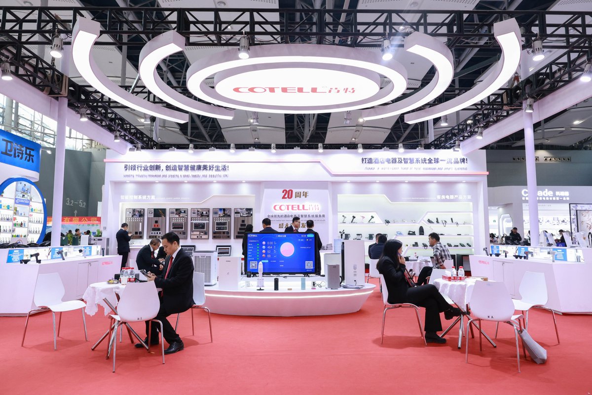 COTELL130238's tweet photo. Guangzhou Hotel Supplies Expo - A Hit!
Cotell showcased top guest room appliances with 20 years' experience serving 60K+ hotels.
Thanks to visitors from the Middle East, India & more. Our booth was lively. 🙌Thanks to all! See you next event!🥰
#Cotell #hotel #hospitality https://t.co/BuKN0AoYe6