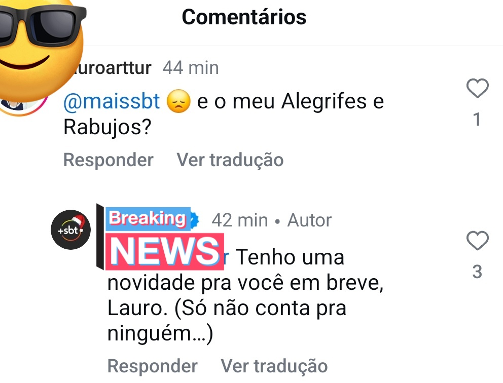 Parece que teremos alegrifes e rabujos hein