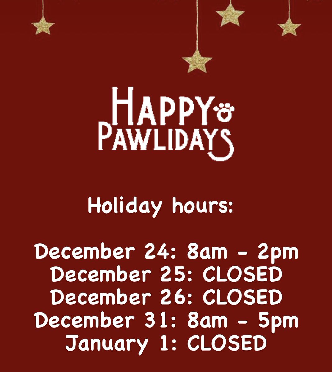 Friendly reminder to pick up your pet’s meds &amp; food! If your pet needs medical care over the holidays you can find a full list of 24 hour clinics by clicking Emergencies on the front page of our website. Have a happy healthy holiday! ☃️❄️ #roncy #roncesvalles #highpark
