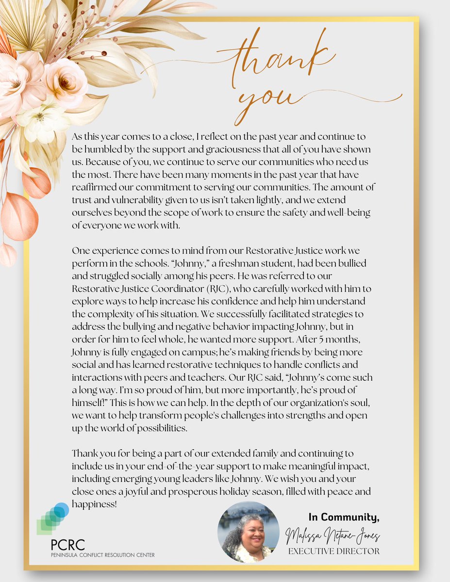 Thank You for an Incredible 2024! 🎉

Your support has been vital in empowering communities and creating lasting change. Here's to an impactful 2025 together! 🙏 #CommunityImpact #Gratitude #PCRC