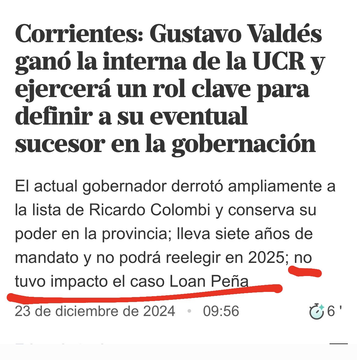 Qué vergüenza da que nuestros representantes gasten dinero de nuestra provincia empobrecida para pagar a periodistas ensobrados. Y que bronca da que quieran tapar, olvidar y ultrajar la memoria de #Loan. Es indignante. Merecemos mejores representantes

Pd: no ganó la interna.