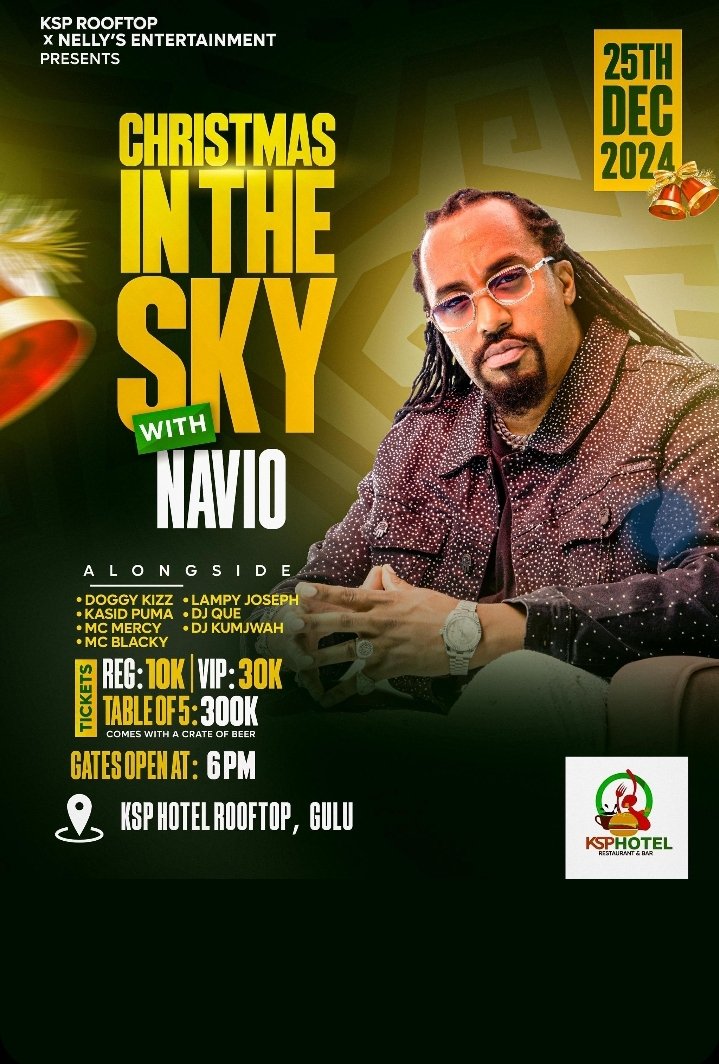 FreshWineUg41's tweet image. GULU WEEEEEEEEE 🔥🔥🔥🔥🔥🔥🔥 Tomorrow Party Night Be Ready For @naviomusic Christmas In The Sky Gulu City 📍
#FreshWineUgDeliveries 
#FreshWineUgUpdates 
#GigGuideDaily