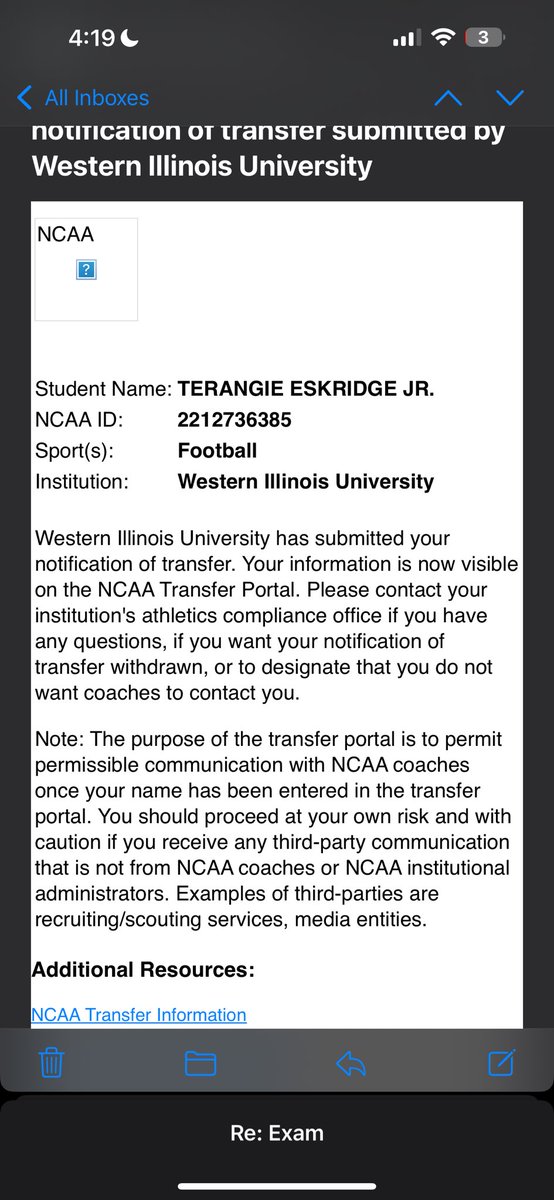 Terangie Eskridge Jr tweet media