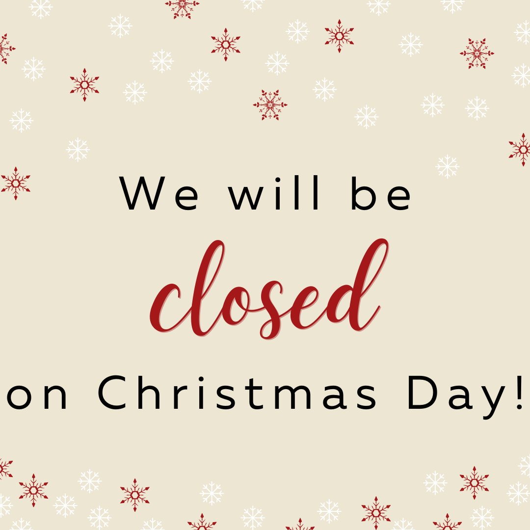 The Mammoth Site will be closed tomorrow for Christmas!